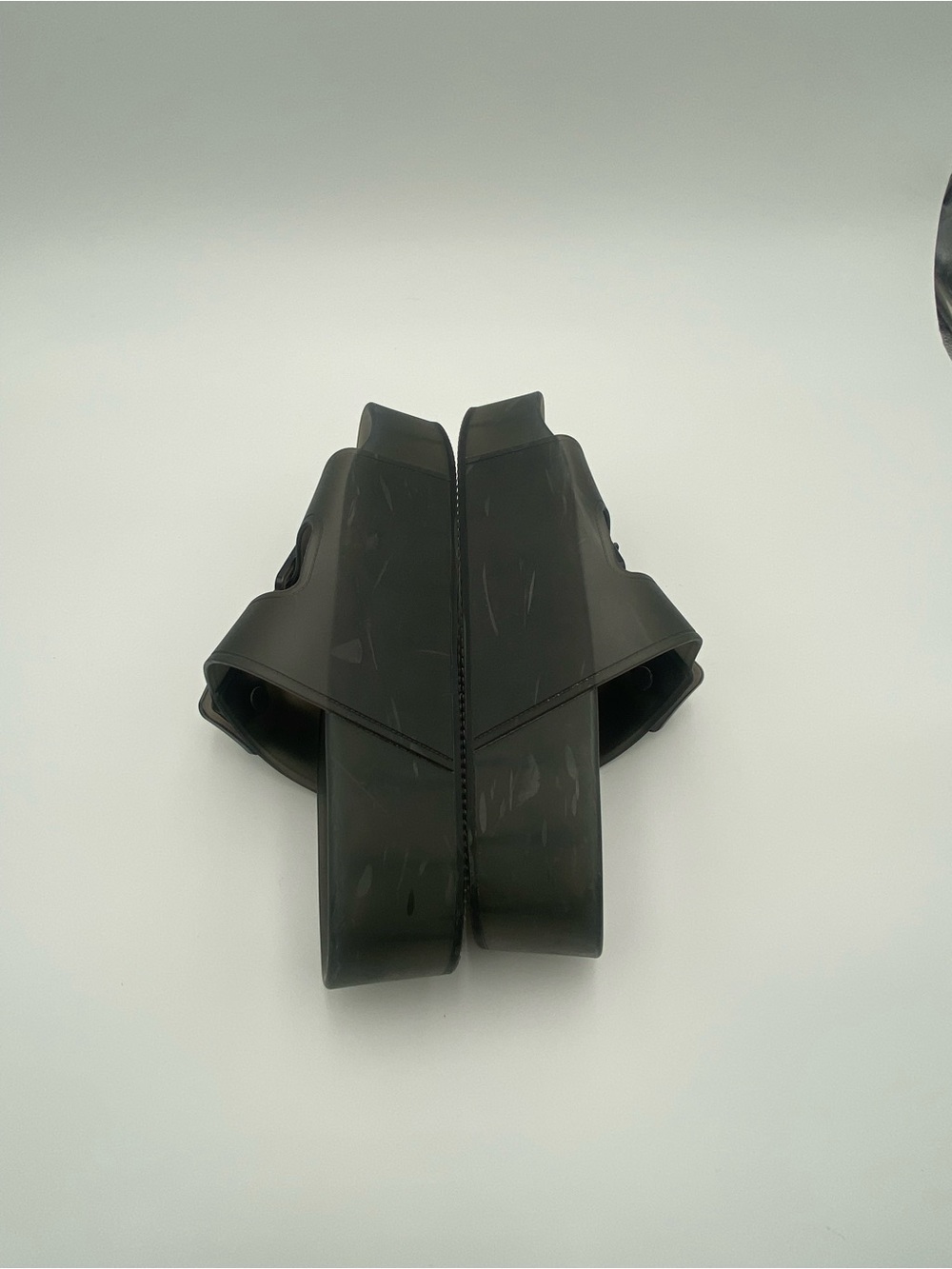 Balenciaga Black Platform Double-Buckle Slide Sandals - Picture 11 of 15